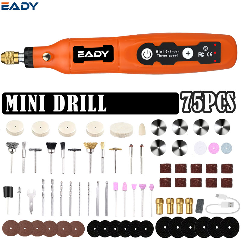 Art Craft Wood - สว่านไร้สาย USB ขนาดเล็กและปากกาแกะสลัก – เครื่องมือหมุนสำหรับงานเครื่องประดับ, โลหะ,