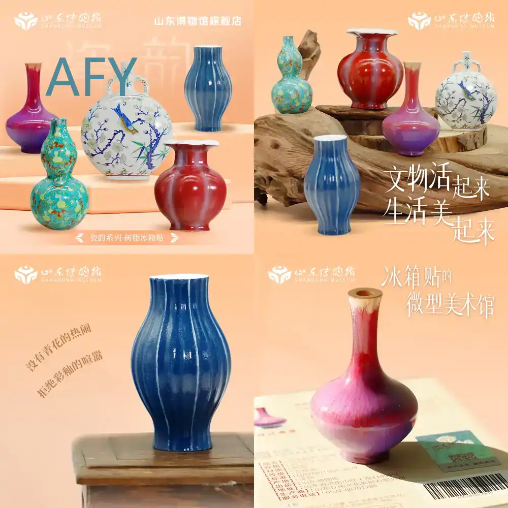 Art Craft Museum - สติกเกอร์ติดตู้เย็นเรซิ่น ของที่ระลึกจากพิพิธภัณฑ์ ของตกแต่งบ้าน อุปกรณ์ครัว แม่เหล็กติดตู้เย็น งานศิลปะ