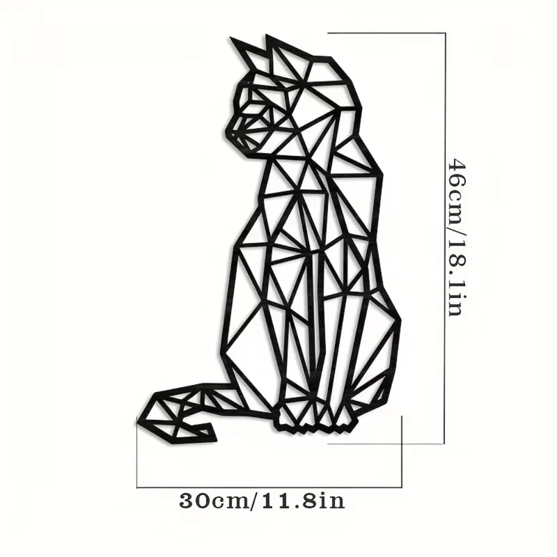 Art Craft Cat - งานฝีมือโลหะ ขายของตกแต่งห้องนั่งเล่น ของตกแต่งรูปแมว ของตกแต่งงานฝีมือที่มีสไตล์สำหรับตกแต่งบ้าน ศิลปะติดผนังโลหะ 1