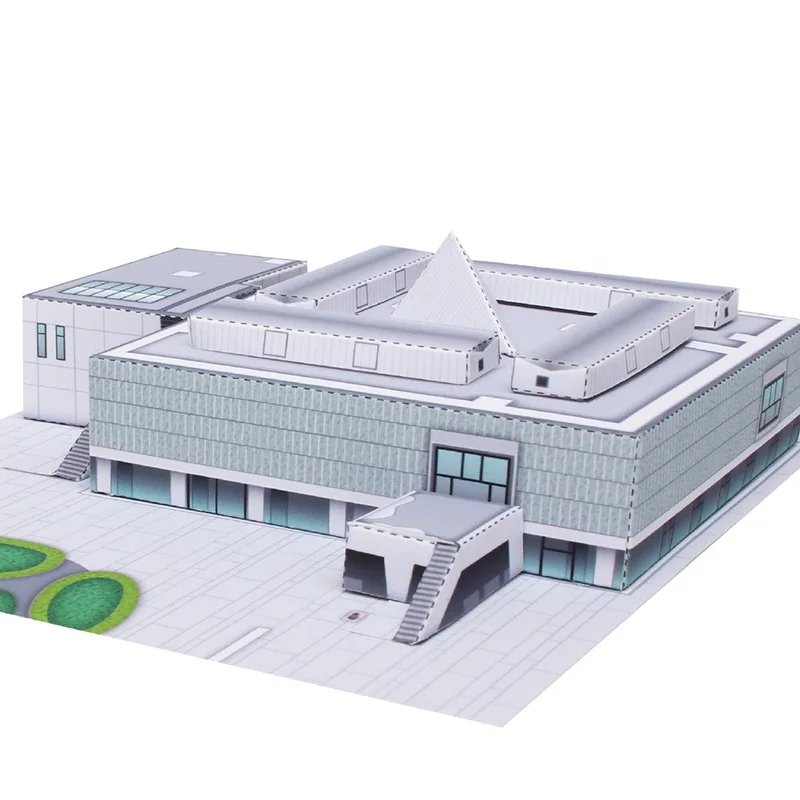 Art Craft Museum - พิพิธภัณฑ์แห่งชาติญี่ปุ่นพับ Mini 3D กระดาษ Papercraft House