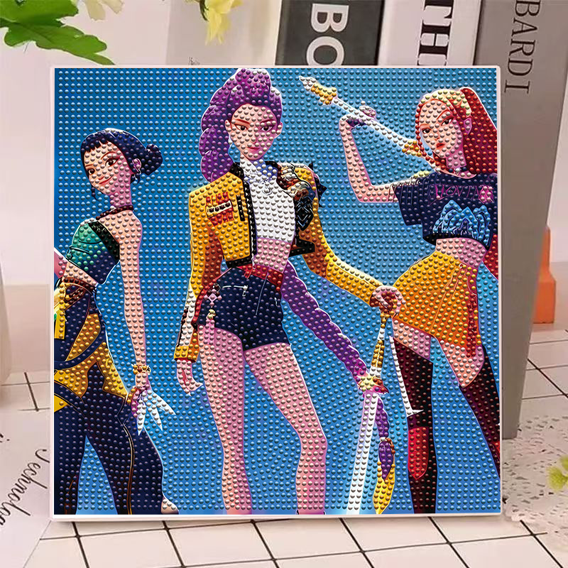Art Craft Material - ชุดภาพวาดเพชร 5 มิติ ลายอนิเมะฮันเตอร์ส กลิม ไมล่า