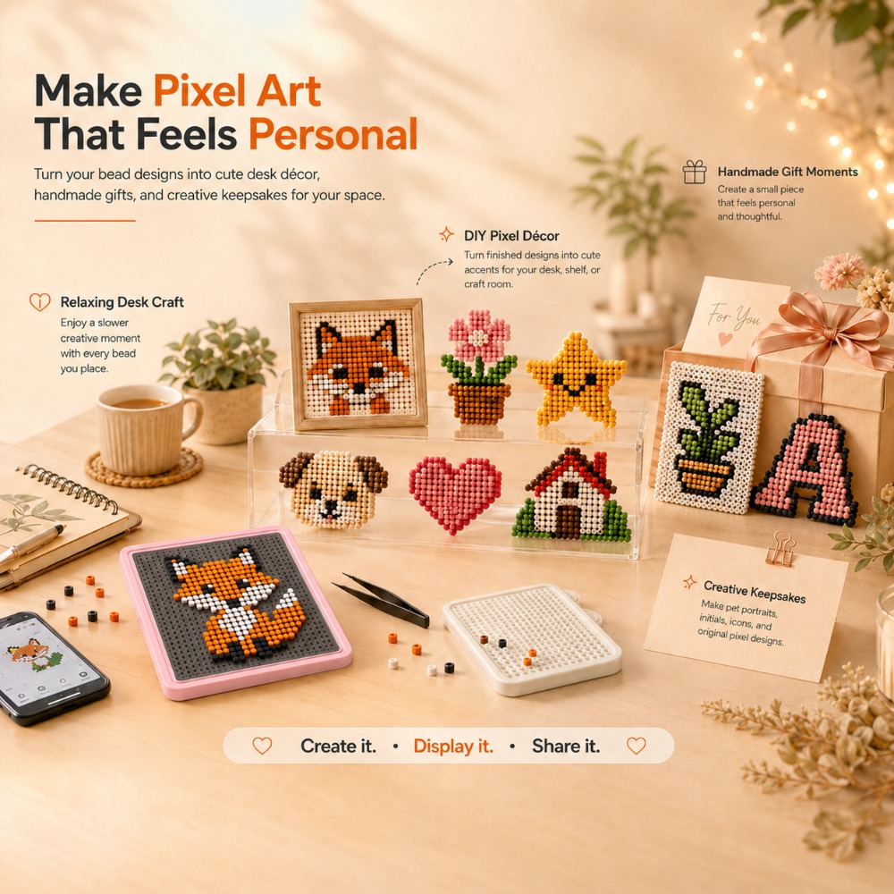 Art Craft Material - แผงไฟ LED Smart Fuse Bead Pegboard