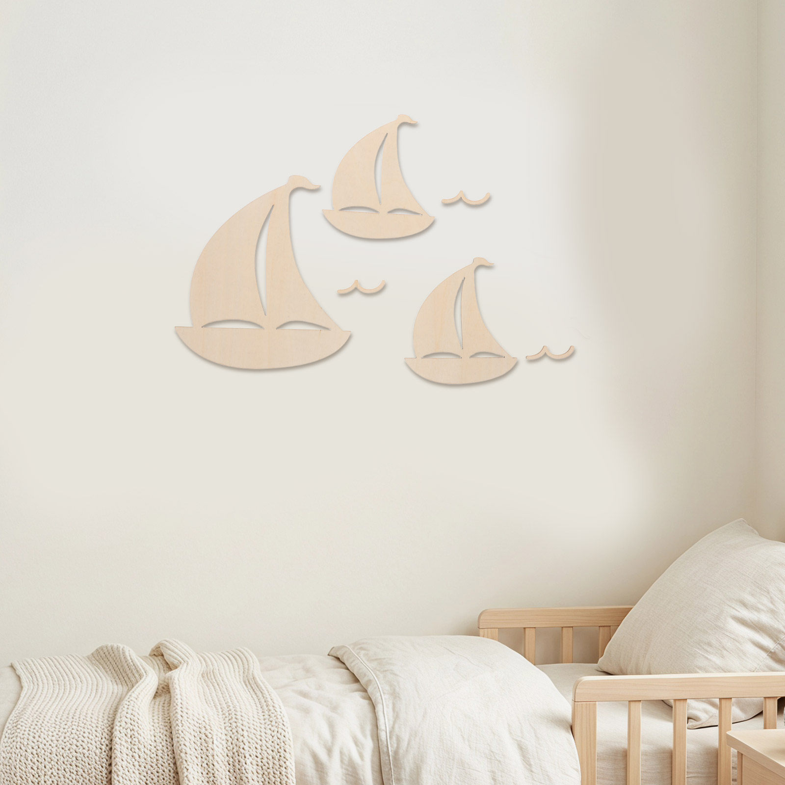 เรือใบไม้ตกแต่งห้อง 6 ชิ้น งาน - Art And Craft For Nursery บทวิจารณ์และราคา