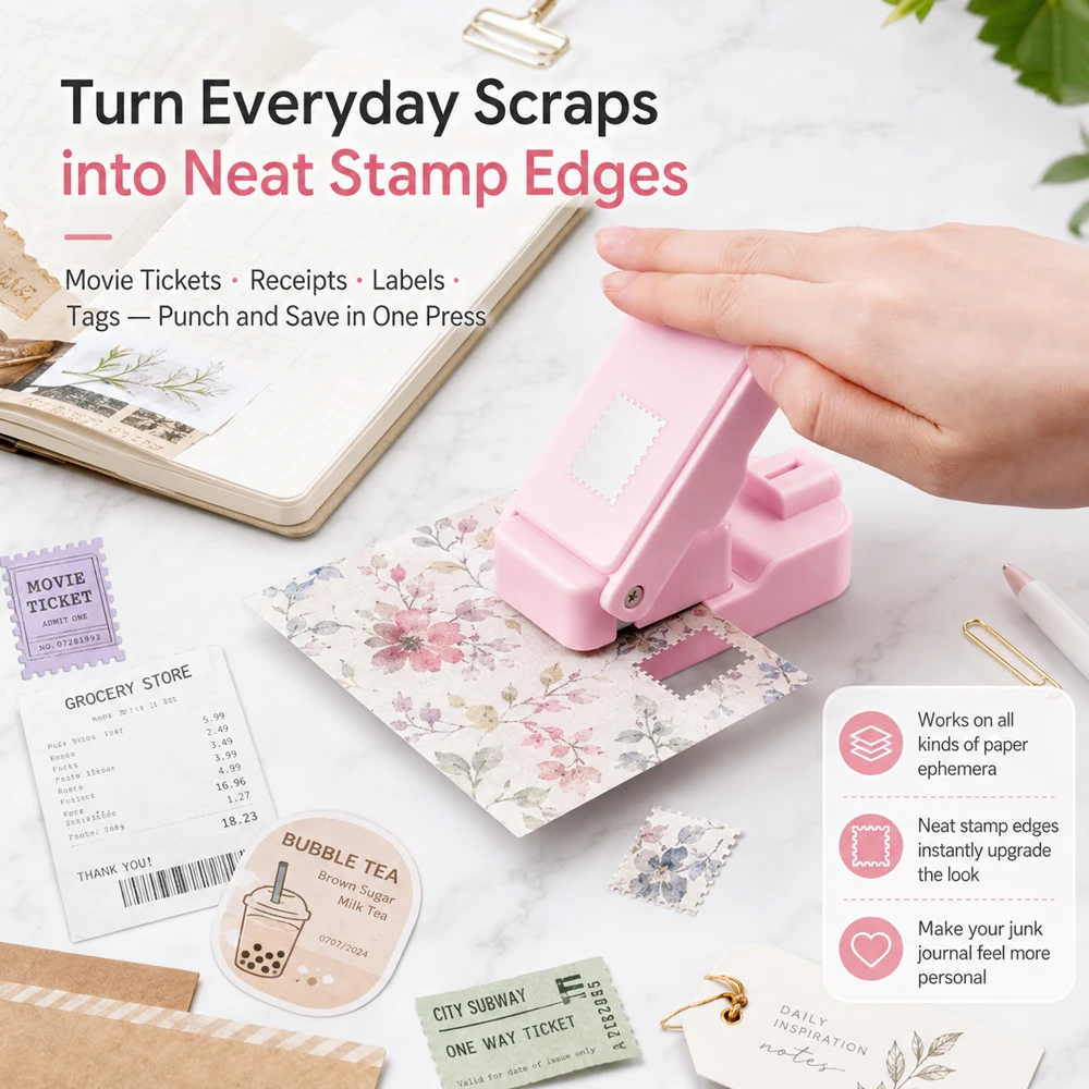 เครื่องเจาะกระดาษลายแสตมป์ สำห - Art Craft Material บทวิจารณ์และราคา