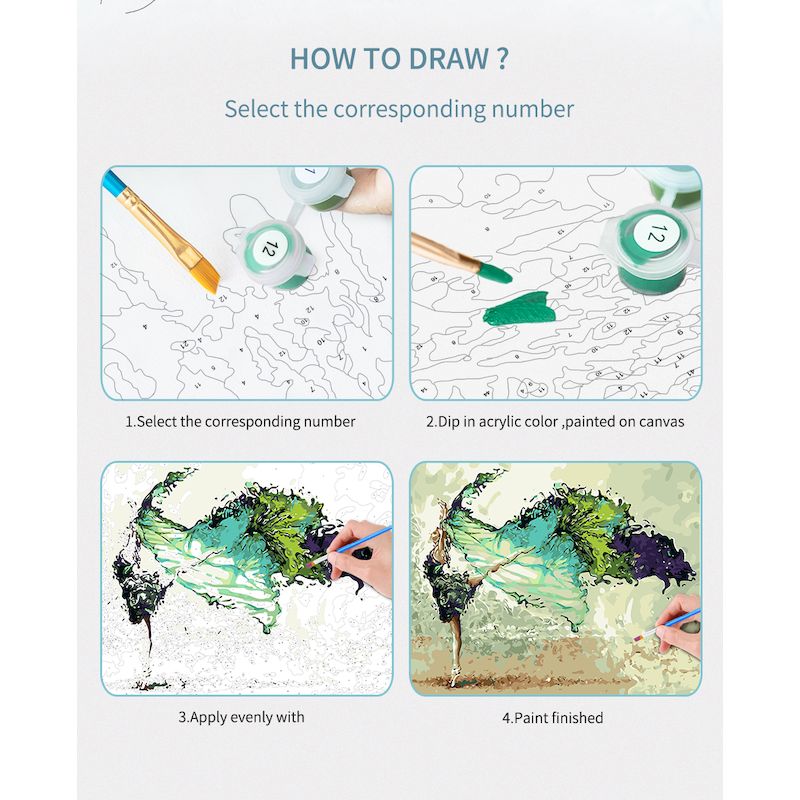 ภาพวาด gatyztory โดยตัวเลขชุดง - Art Craft Rose บทวิจารณ์และราคา