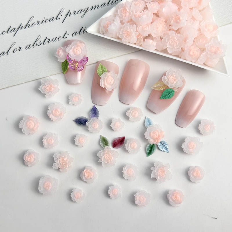 50pcs สุ่มผสมเรซิ่น Rose ดอกไม - Art Craft Rose บทวิจารณ์และราคา