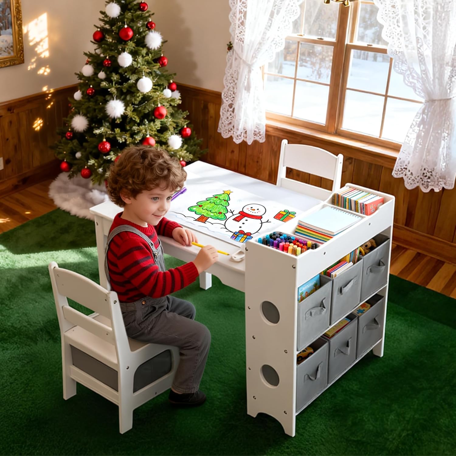 ชุดโต๊ะและเก้าอี้ศิลปะสำหรับเด - Art And Craft For Nursery บทวิจารณ์และราคา