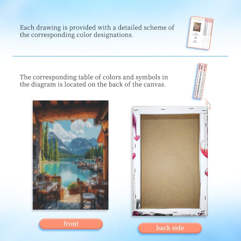 ชุดภาพวาดเพชรแบบมีกรอบ RUOPOTY - Art Craft Restaurant บทวิจารณ์และราคา