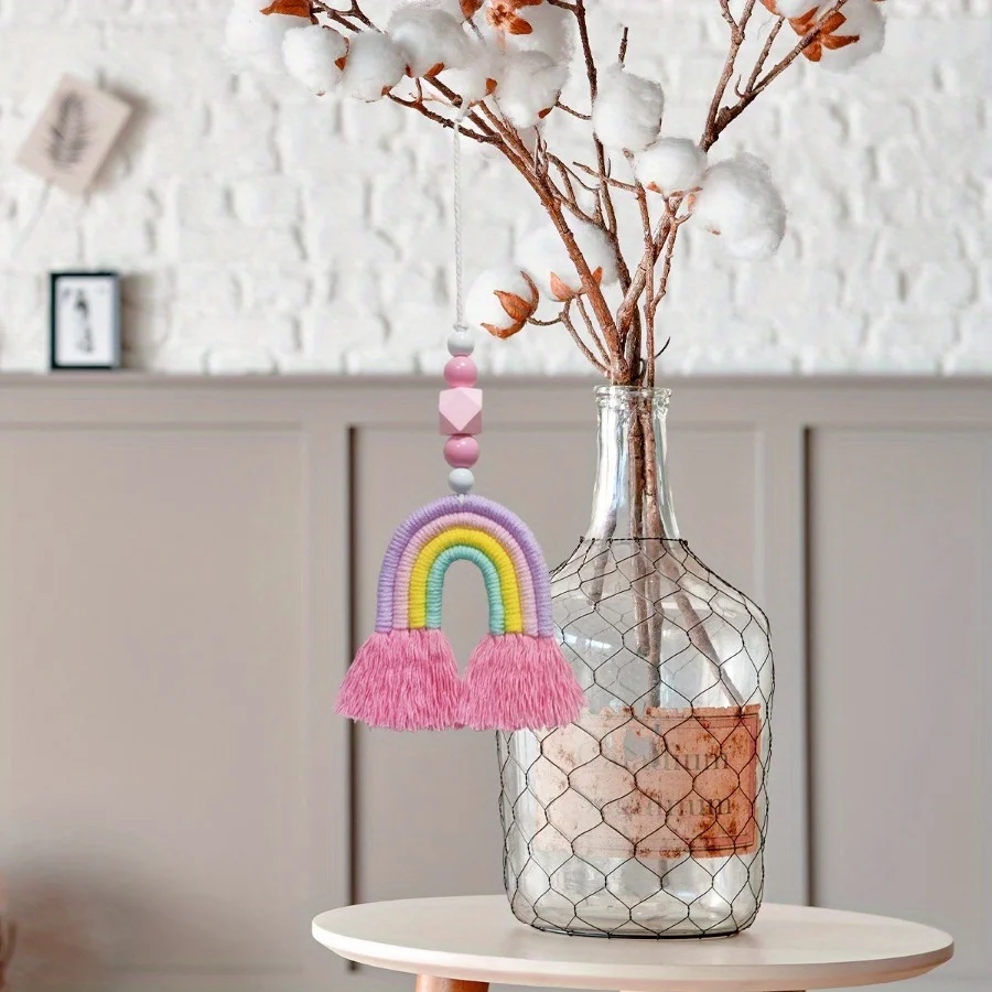 สายรุ้งสีชมพู WIND Chimes ทอผ้ - Art And Craft For Nursery บทวิจารณ์และราคา