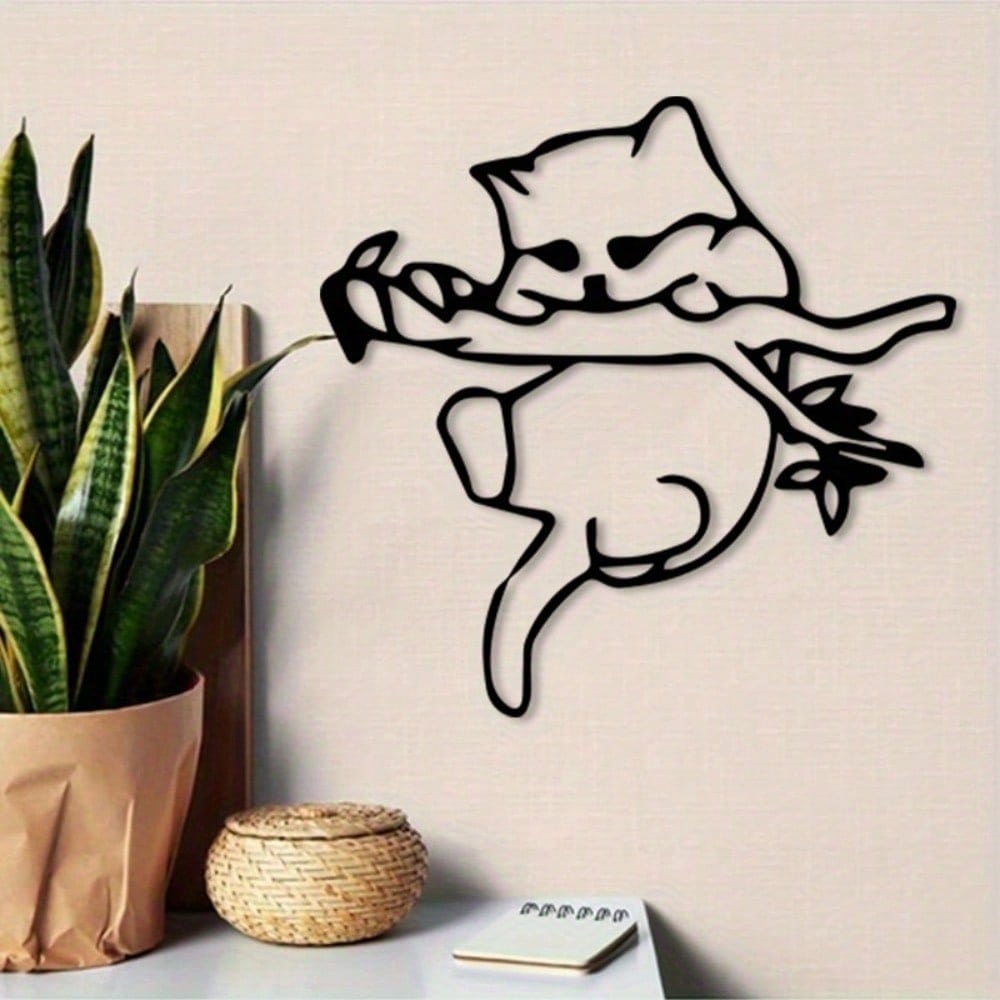 CIFBUY งานศิลปะติดผนังโลหะลายด - Art Craft Cat บทวิจารณ์และราคา