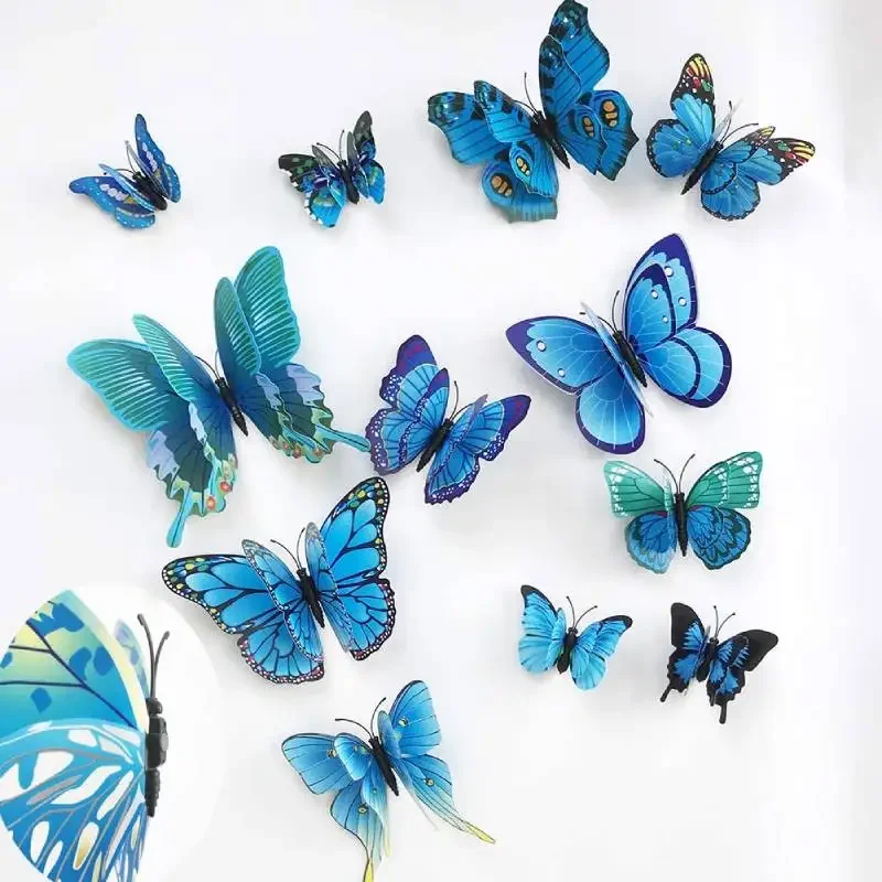12 ชิ้น 3D สติ๊กเกอร์ติดผนังรู - Art And Craft For Nursery บทวิจารณ์และราคา