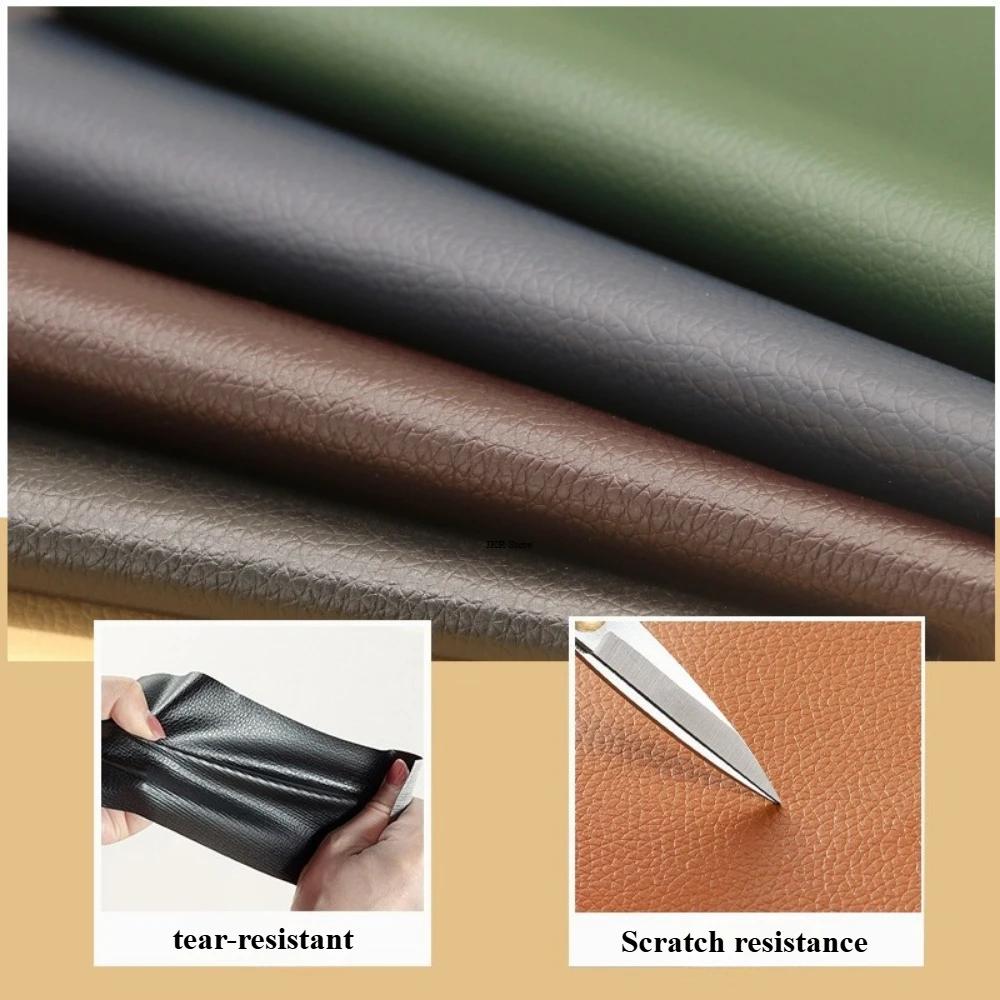 Self-กาวแพทช์หนังFauxสติกเกอร์ - Art Craft Upholstery บทวิจารณ์และราคา