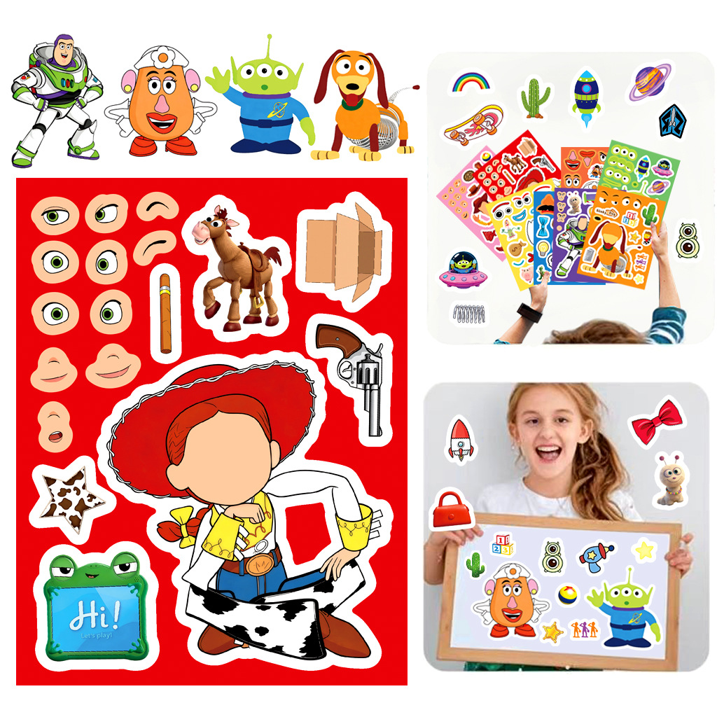 สติกเกอร์ติดหน้าตัวการ์ตูนทอย  - Art Craft Material บทวิจารณ์และราคา