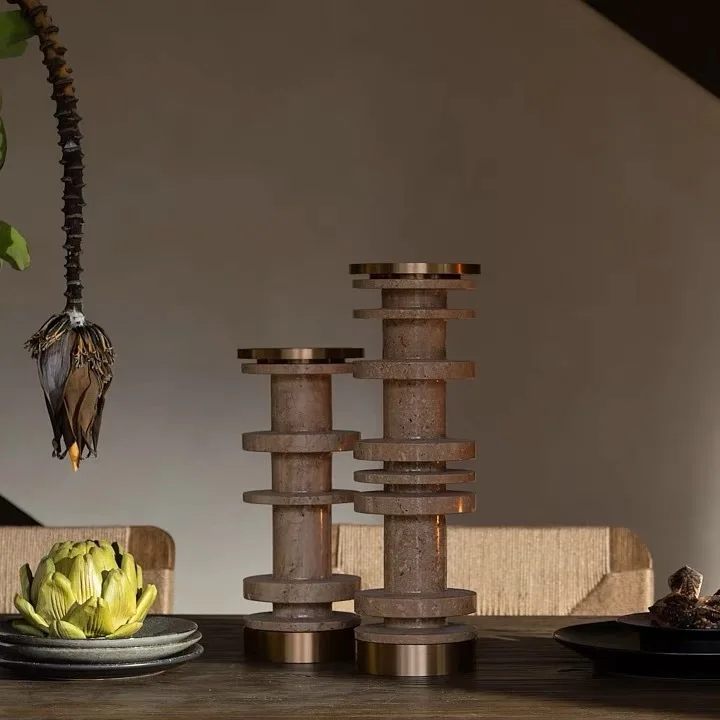 เชิงเทียนโลหะเรซิ่นตกแต่ง งานฝ - Art Craft Restaurant บทวิจารณ์และราคา