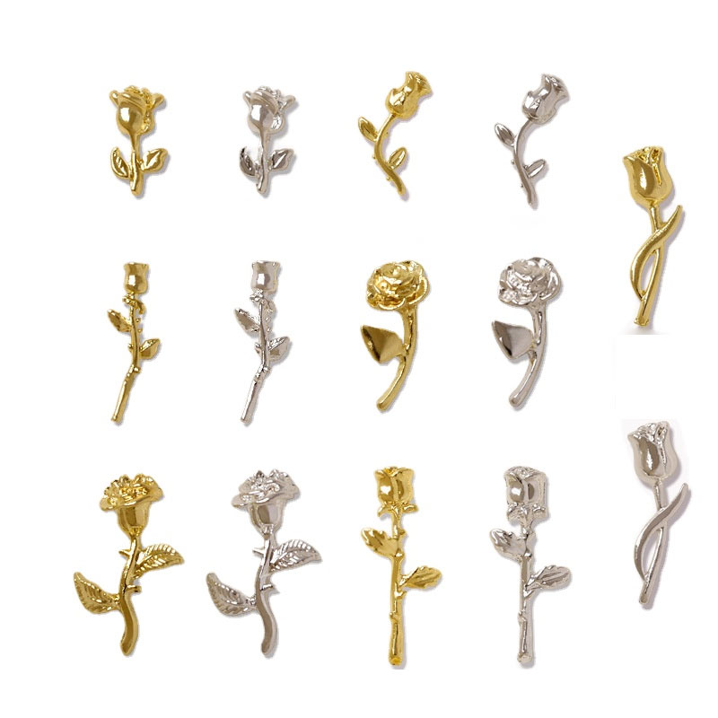 10 ชิ้น 3D Rose เครื่องประดับเ - Art Craft Rose บทวิจารณ์และราคา