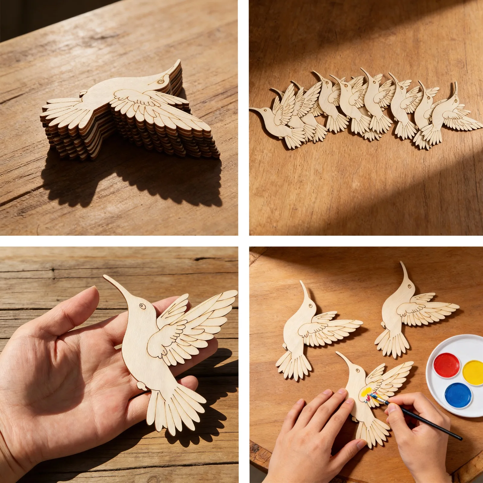 ชุดงานฝีมือไม้รูปสัตว์และนก 10 - Art Craft Wood บทวิจารณ์และราคา