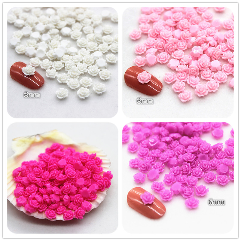 100pcs 6mm เรซิ่น MINI Rose ดอ - Art Craft Rose บทวิจารณ์และราคา