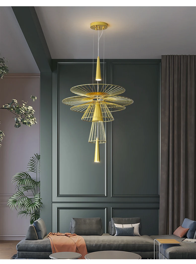 โมเดิร์นไฟ LED จี้เหล็กหัตถกรร - Art Craft Restaurant บทวิจารณ์และราคา