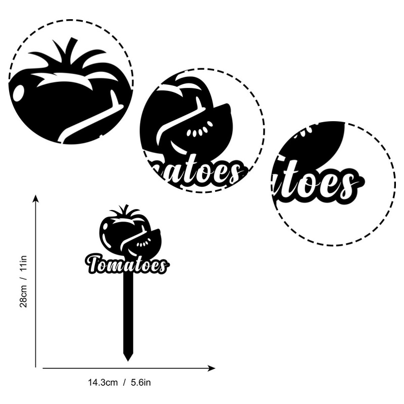 ป้ายติดสวนผักในสวนมะเขือเทศ, เ - Art And Craft Vegetable บทวิจารณ์และราคา