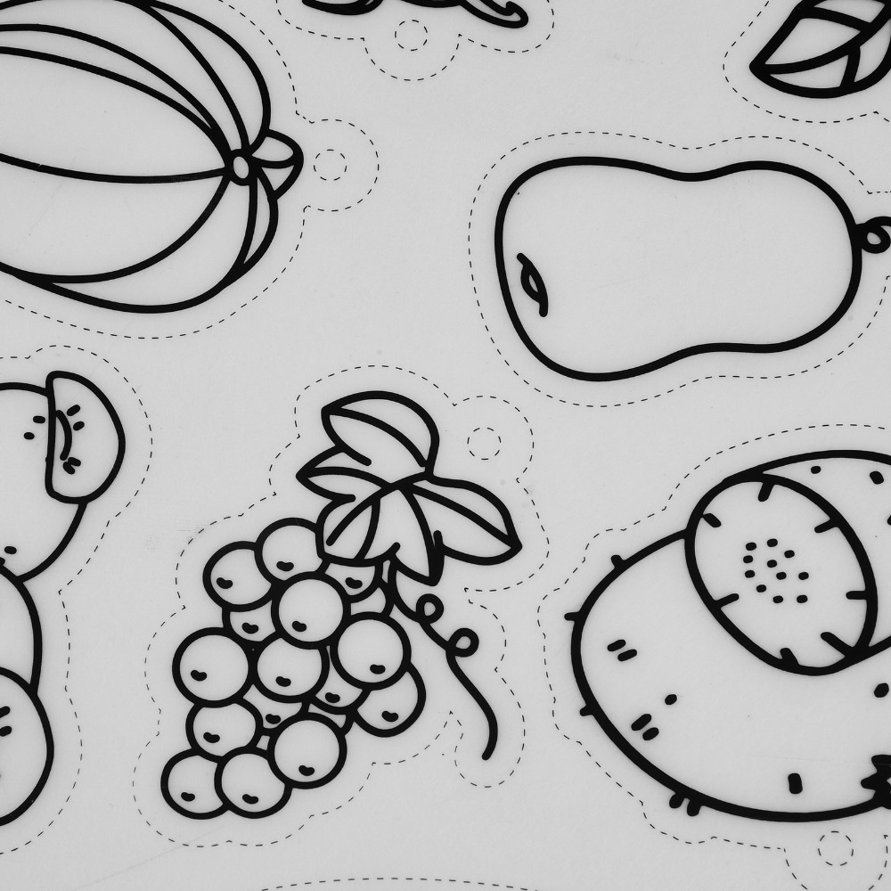 แผ่นหดรัดรูปลายผลไม้และผัก 8 ช - Art And Craft Vegetable บทวิจารณ์และราคา