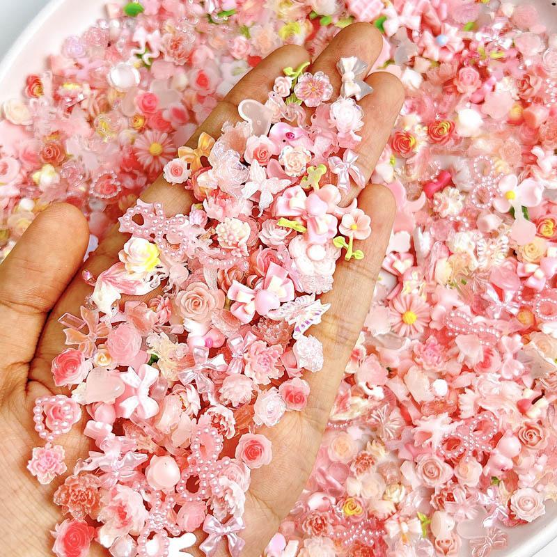 สุ่มผสมสีชมพูหวานโบว์เล็บ Char - Art Craft Rose บทวิจารณ์และราคา