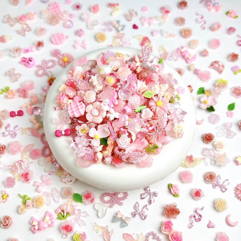 สุ่มผสมสีชมพูหวานโบว์เล็บ Char - Art Craft Rose บทวิจารณ์และราคา