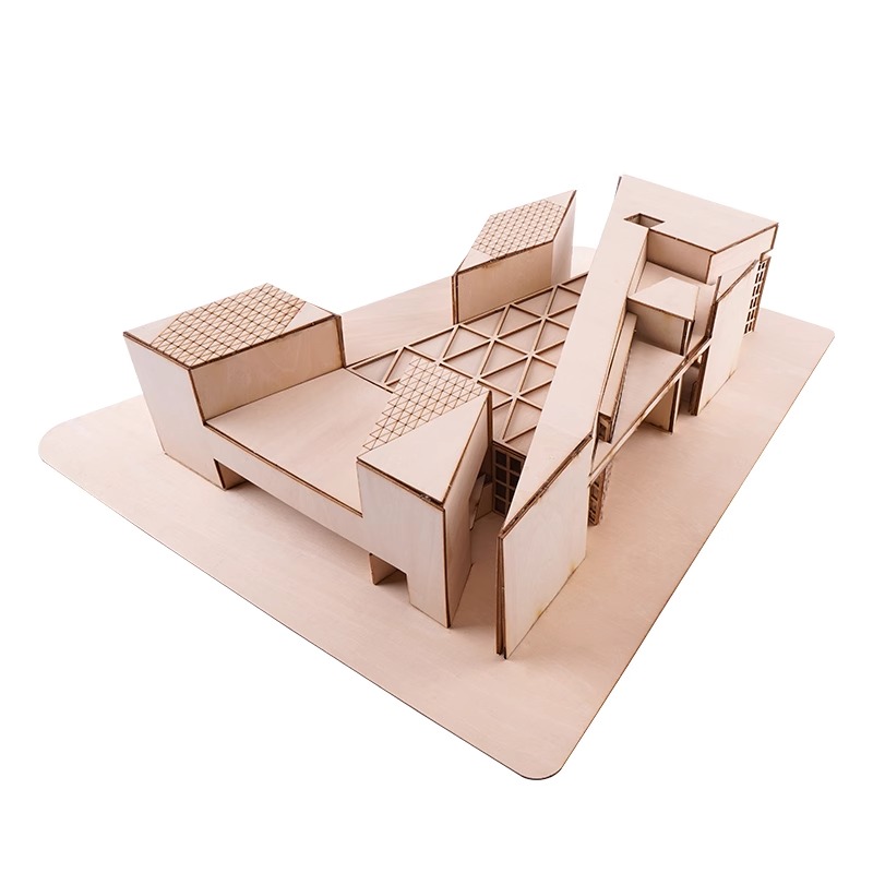 1:100 1:200 Scale DIY Miniatur - Art Craft Museum บทวิจารณ์และราคา