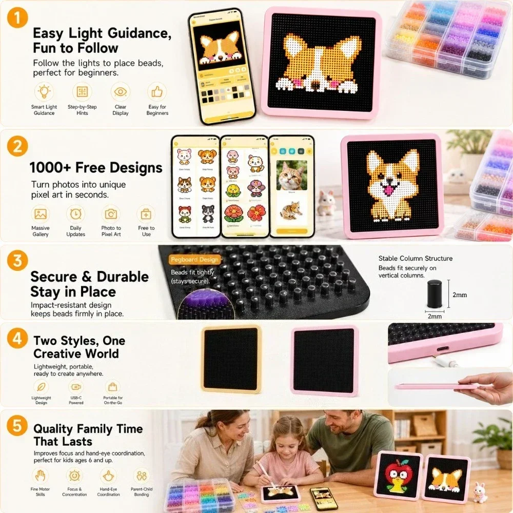 แผงไฟ LED Smart Fuse Bead Pegb - Art Craft Material บทวิจารณ์และราคา