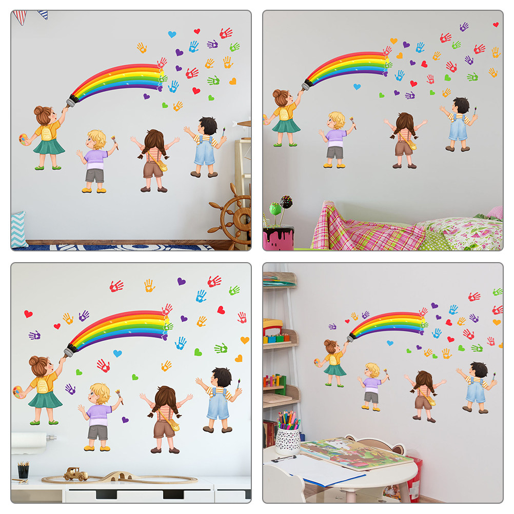 สติ๊กเกอร์ติดผนัง DIY ลายสายรุ - Art And Craft For Nursery บทวิจารณ์และราคา