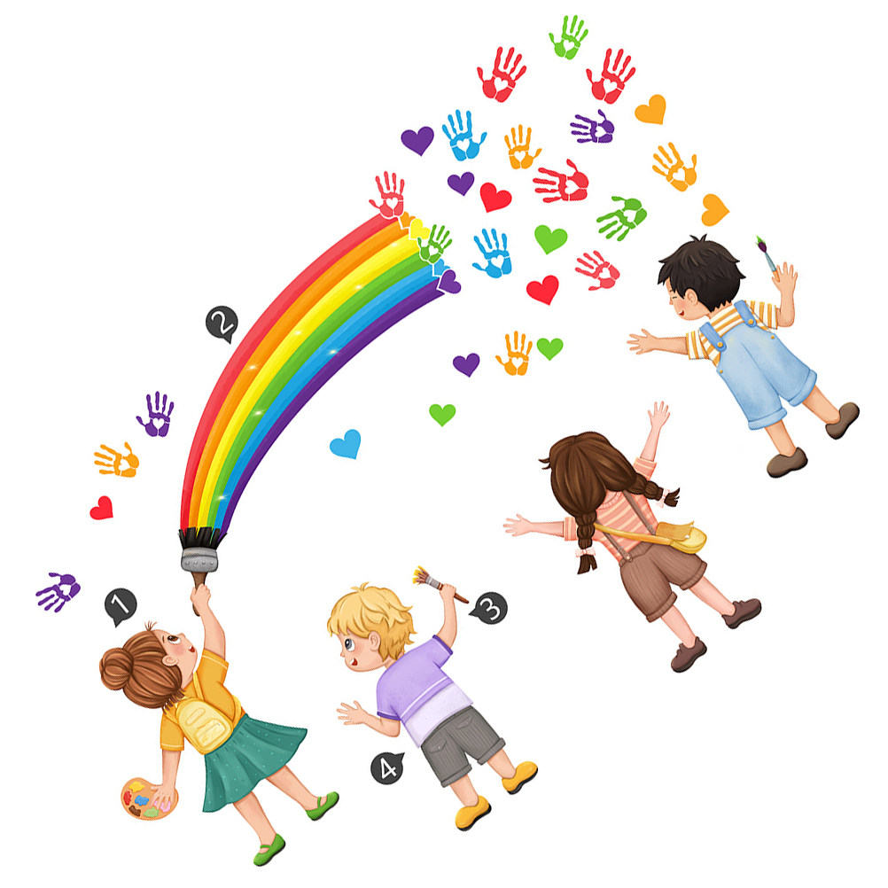 สติ๊กเกอร์ติดผนัง DIY ลายสายรุ - Art And Craft For Nursery บทวิจารณ์และราคา