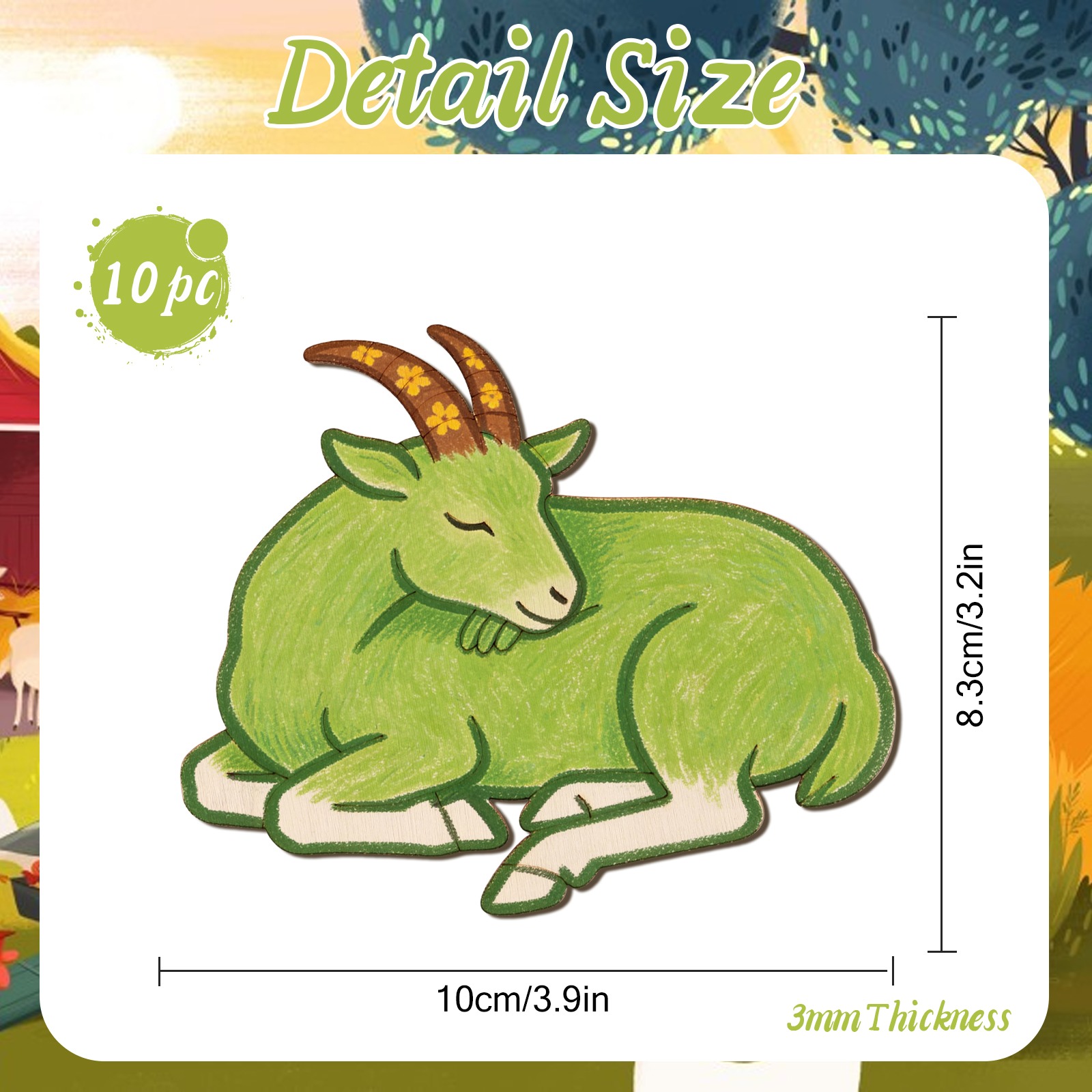 ชุดงานฝีมือไม้แกะสลักรูปแกะ 10 - Art Craft Wood บทวิจารณ์และราคา