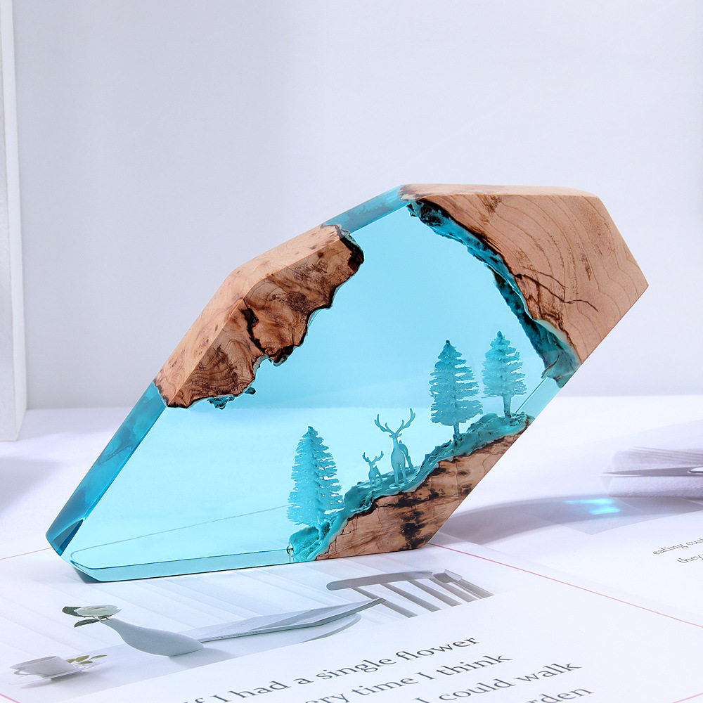 งานศิลปะตั้งโต๊ะรูปกวางนางฟ้าใ - Art Craft Wood บทวิจารณ์และราคา