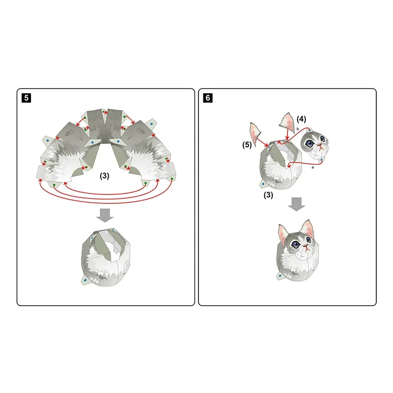 แมวเมนคูน งานพับกระดาษโอริกามิ - Art Craft Cat บทวิจารณ์และราคา
