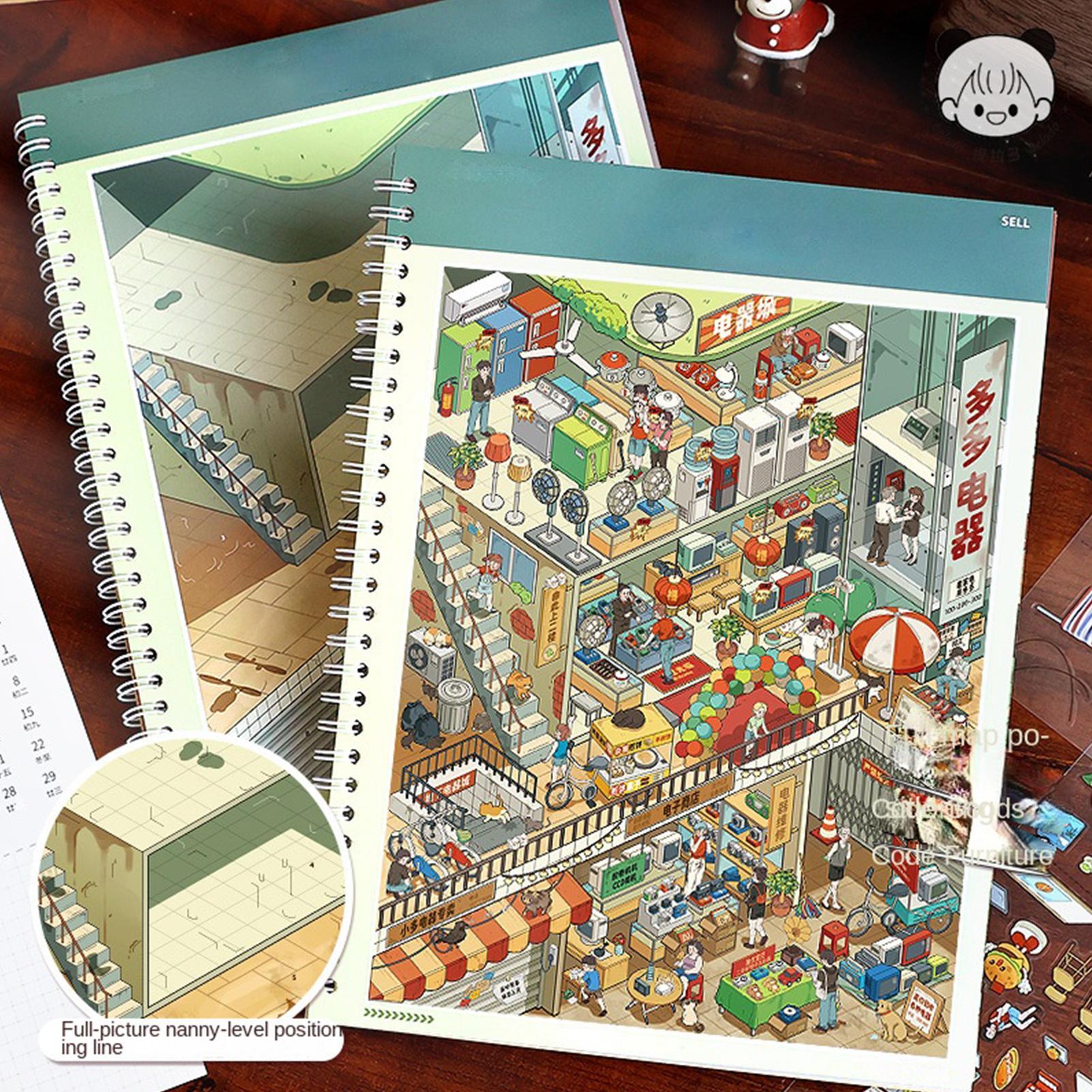 สมุดสติกเกอร์ฉากภาพ 3 มิติ ของ - Art Craft Restaurant บทวิจารณ์และราคา