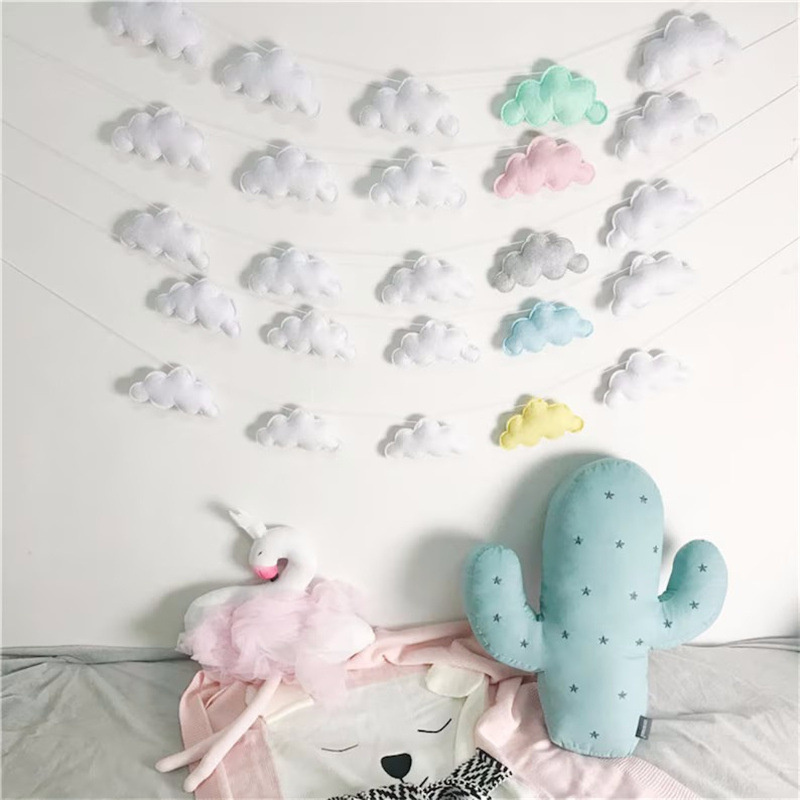 Nordic Felt Cloud Garlands Str - Art Craft Party บทวิจารณ์และราคา