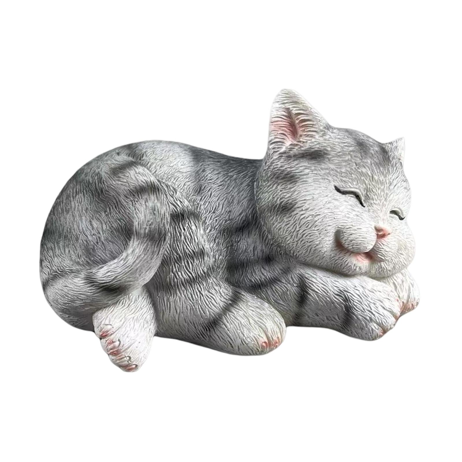 รูปปั้นแมว ของตกแต่งสวน งานศิล - Art Craft Cat บทวิจารณ์และราคา